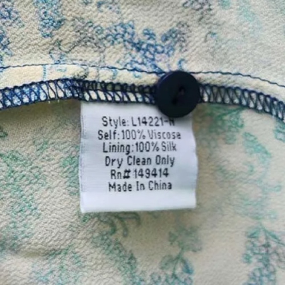 Johnny Was silk blend Onda Button Down Shirt NWT - Picture 11 of 11